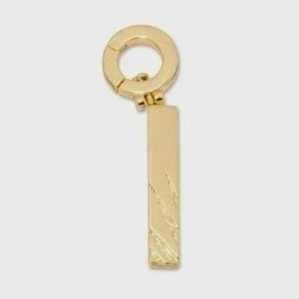 Gorjana Parker Charm Alphabet Initial I 18K Gold Plated